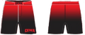 CEWA Faded Black & Red Fight Shorts