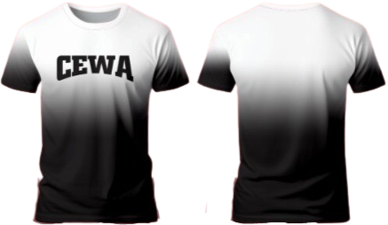 CEWA Faded Black & White T-Shirt