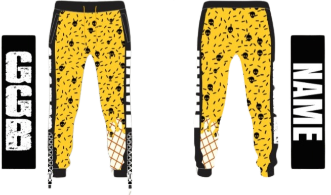 GGB Ice Cream Drip Zipper Pants