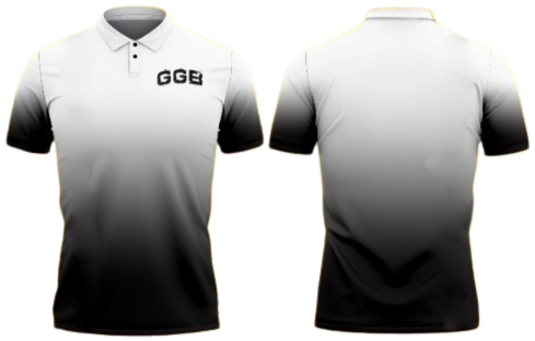 GGB Faded Black & White Polo