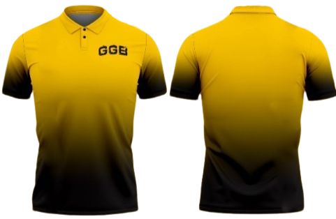 GGB Faded Black & Yellow Polo
