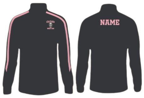 Half Zip Track Jacket -1 Pink